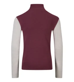 Aclima Aclima WarmWool mockneck Jr Fig/beige Melange