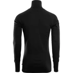 Aclima DoubleWool Polo with Zip Man Jet Black/Marengo