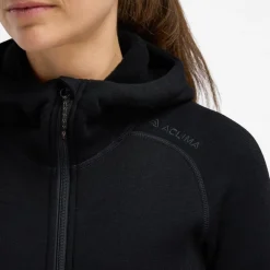 Aclima Fleecewool Hooded Jacket W'S Jet Black