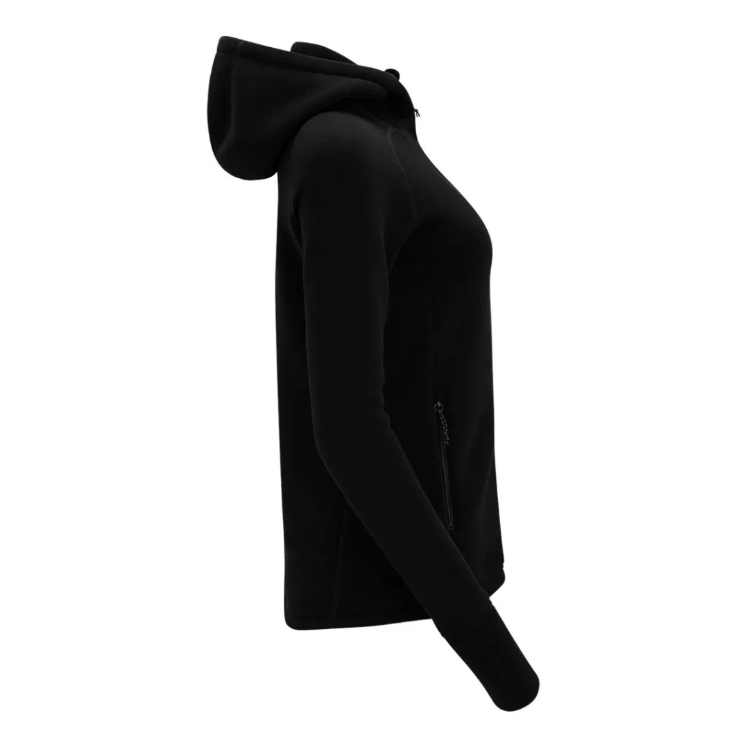 Aclima Fleecewool Hooded Jacket W'S Jet Black