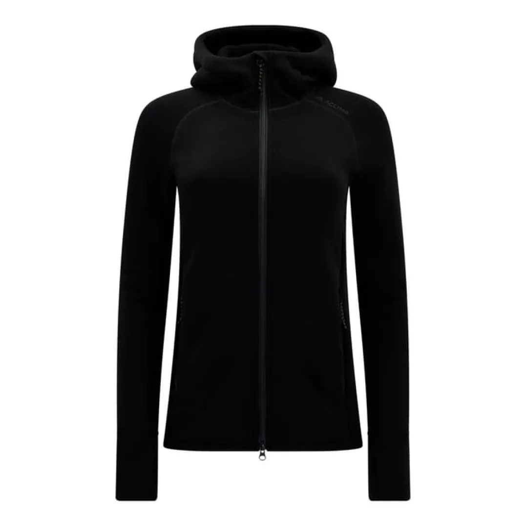 Aclima Fleecewool Hooded Jacket W'S Jet Black