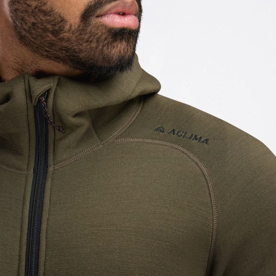 Aclima Fleecewool Hooded Jacket M'S Tarmac