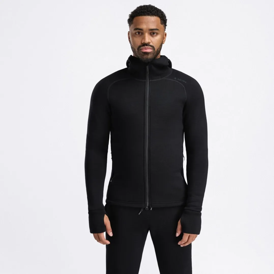 Aclima Fleecewool Hooded Jacket M'S Jet Black