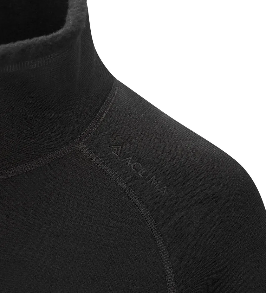 Aclima Fleecewool V2 Polo W/ Zip M'S Jet Black