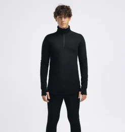 Aclima Fleecewool V2 Polo W/ Zip M'S Jet Black
