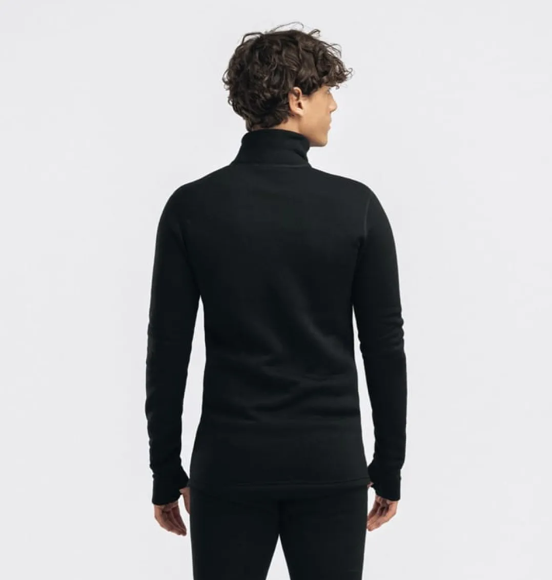 Aclima Fleecewool V2 Polo W/ Zip M'S Jet Black