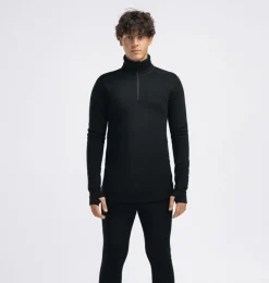 Aclima Fleecewool V2 Polo W/ Zip M'S Jet Black