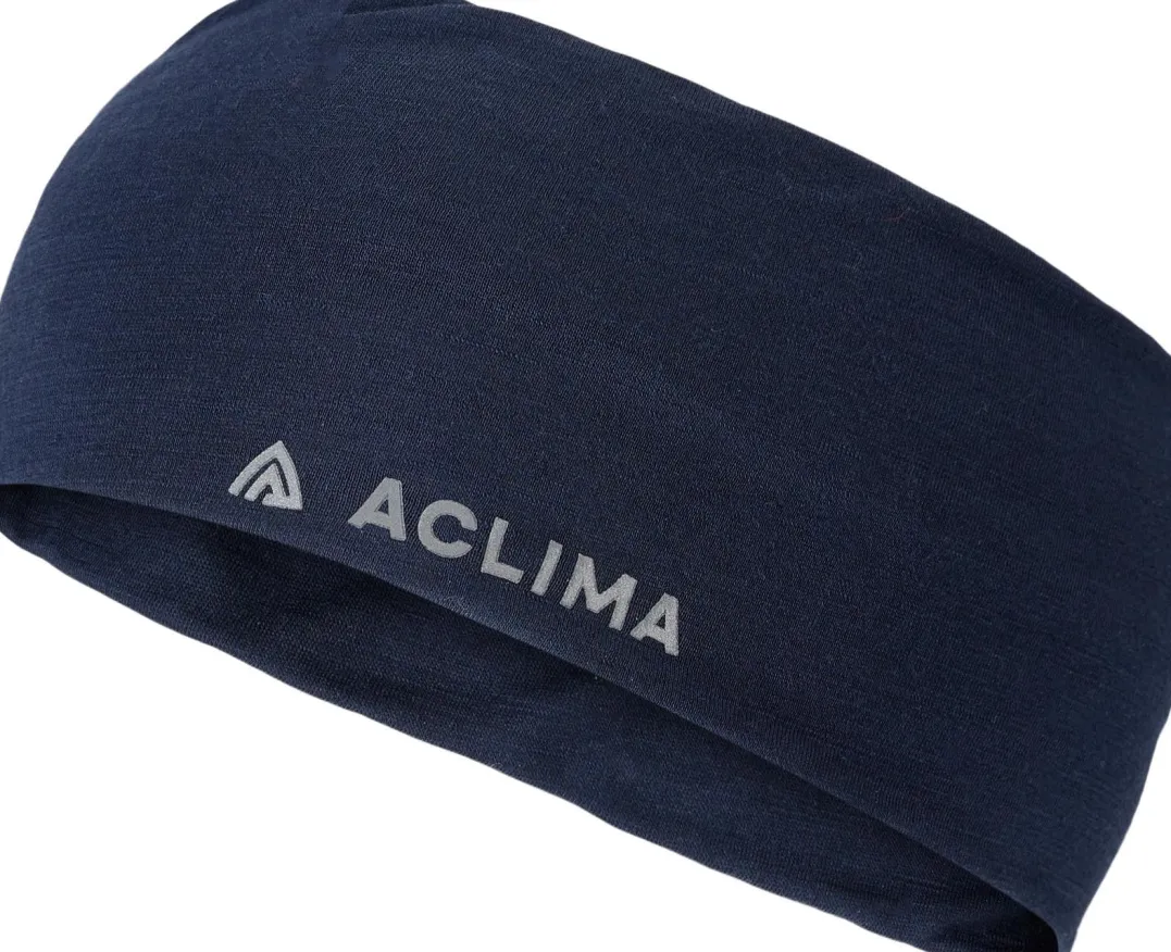Aclima LightWool Headband Navy Blazer
