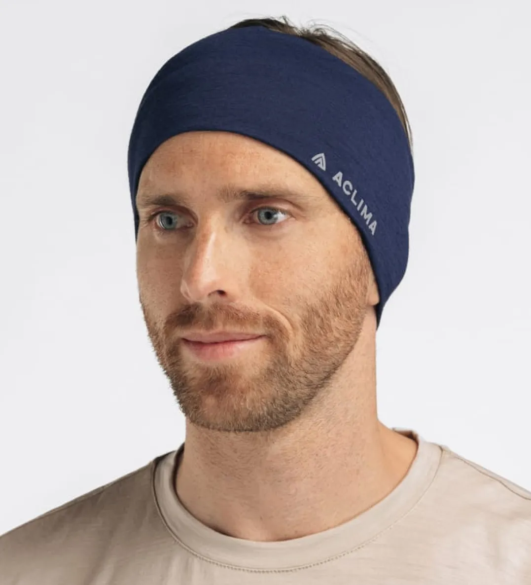 Aclima LightWool Headband Navy Blazer