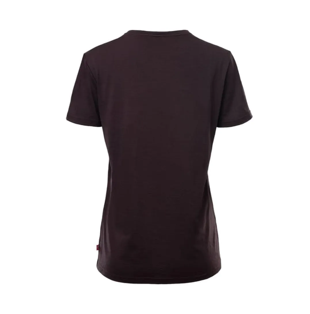Aclima LightWool 180 Loose Fit Tee W'S Chocolate Plum
