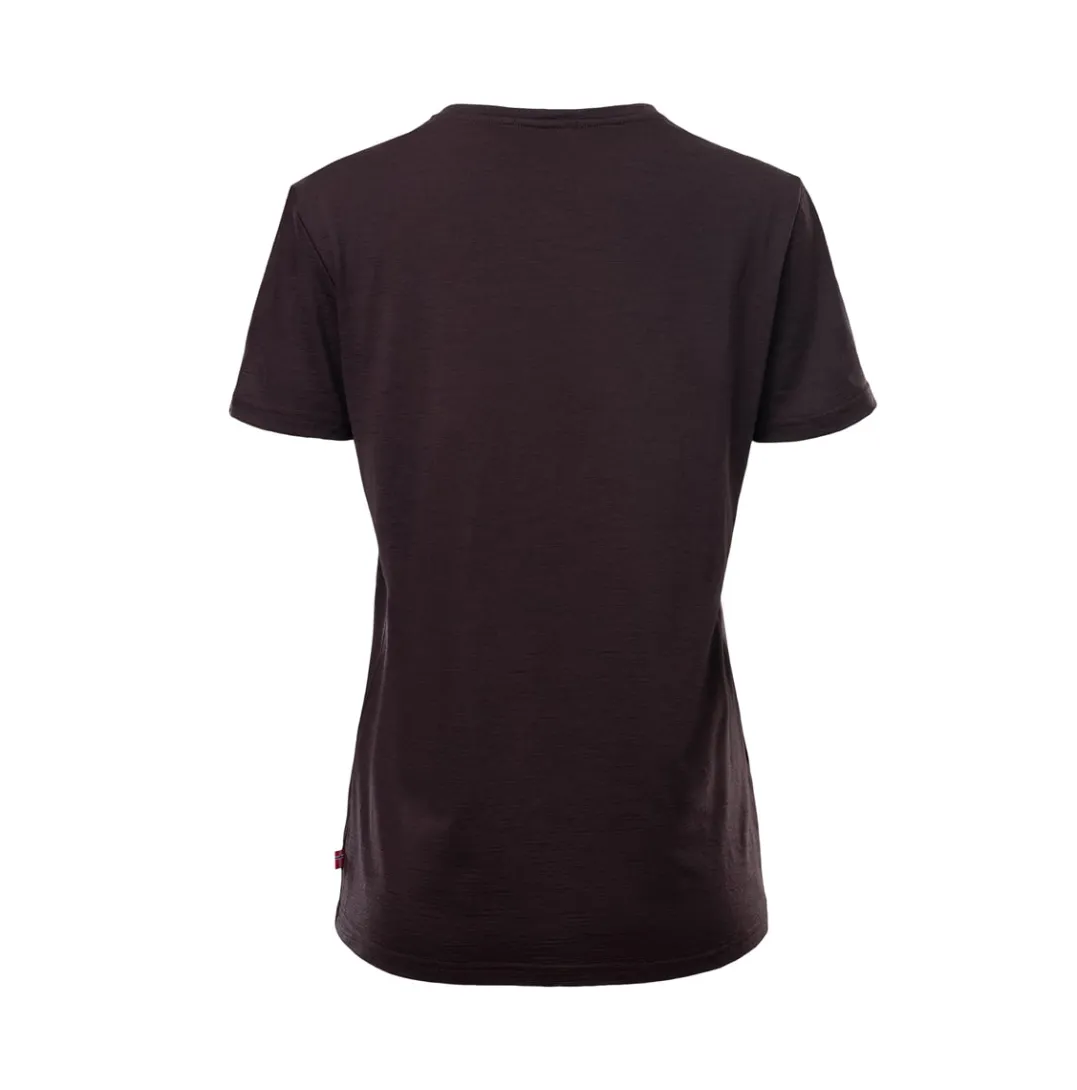 Aclima LightWool 180 Loose Fit Tee W'S Chocolate Plum