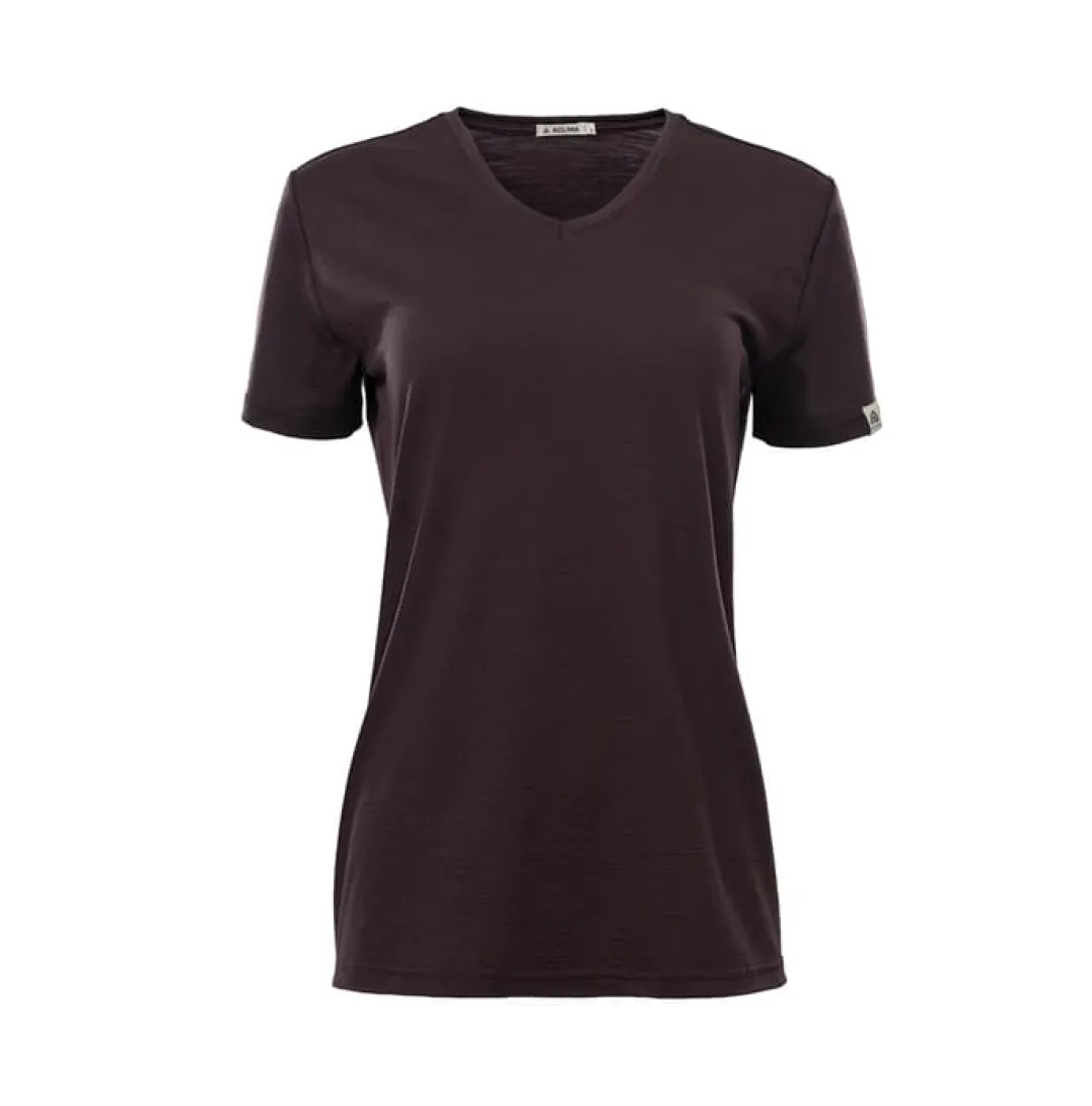 Aclima LightWool 180 Loose Fit Tee W'S Chocolate Plum