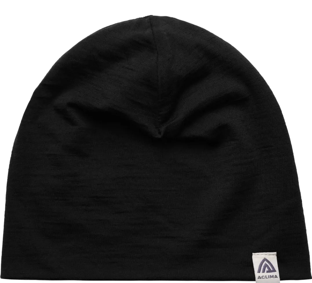 Aclima LightWool Relaxed Beanie Jet Black