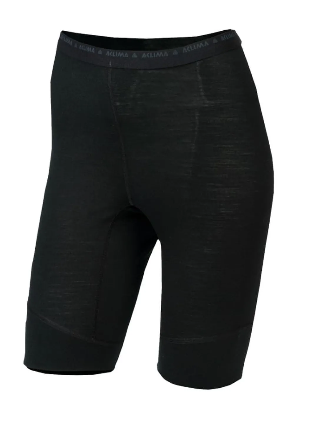 Aclima LightWool Shorts Long Women Jet Black