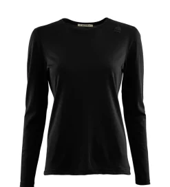Aclima LightWool 140 Undershirt Long Sleeve Woman Jet Black