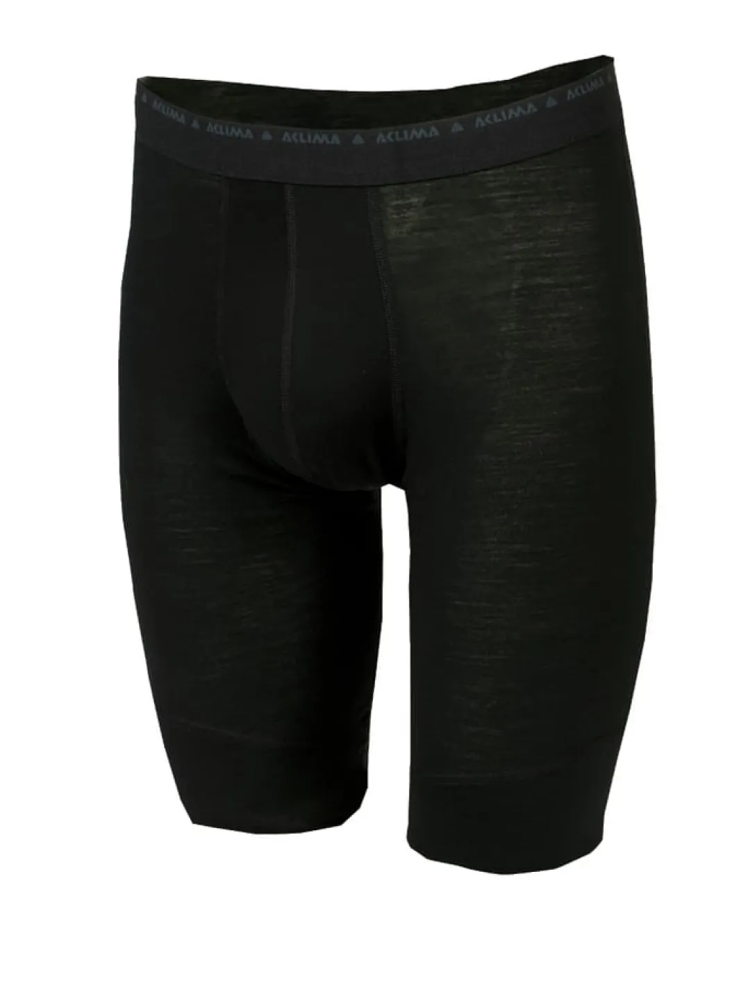 Aclima Men's LightWool Shorts Long Jet Black