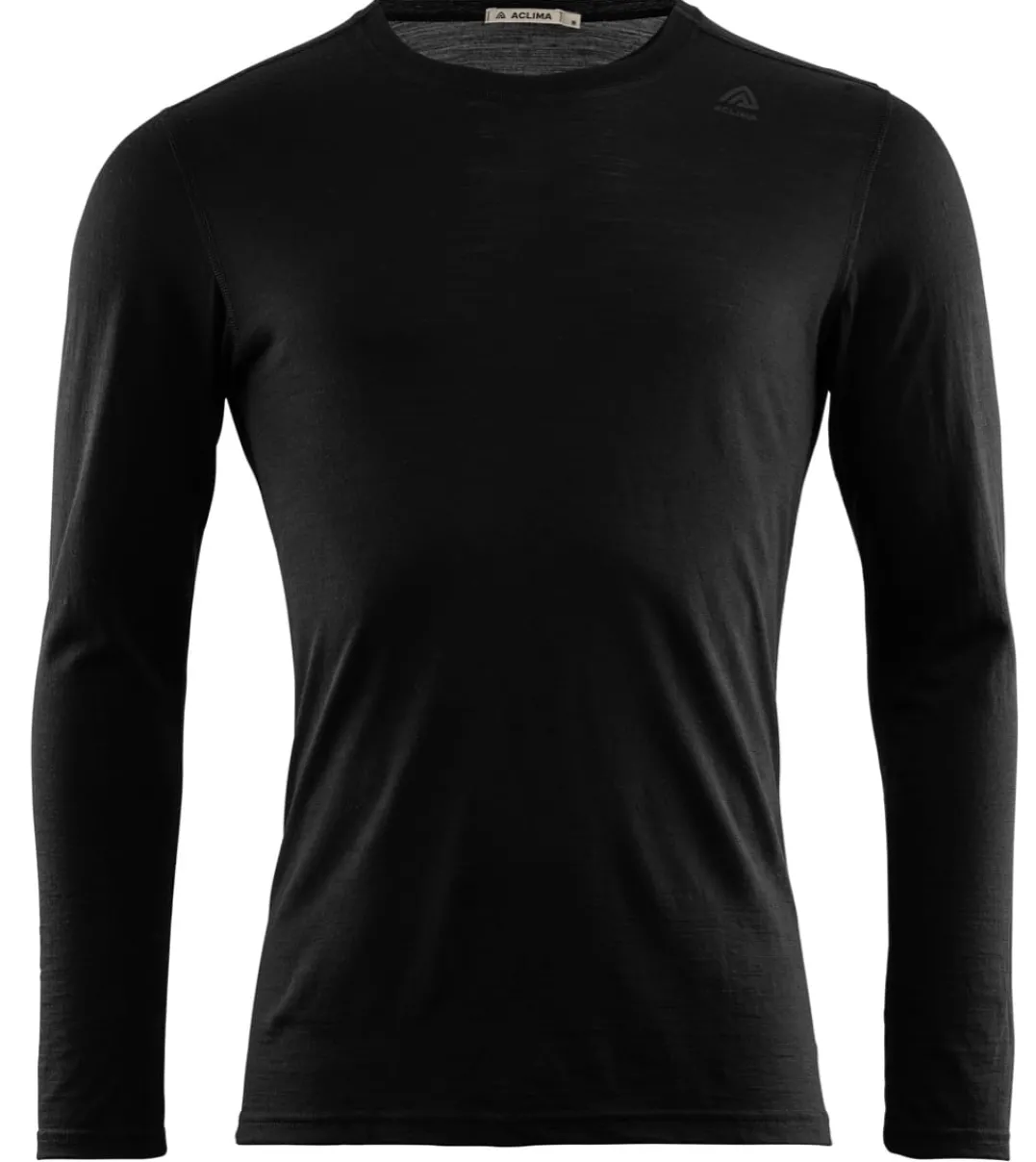 Aclima Men's LightWool Undershirt Long Sleeve Jet Black