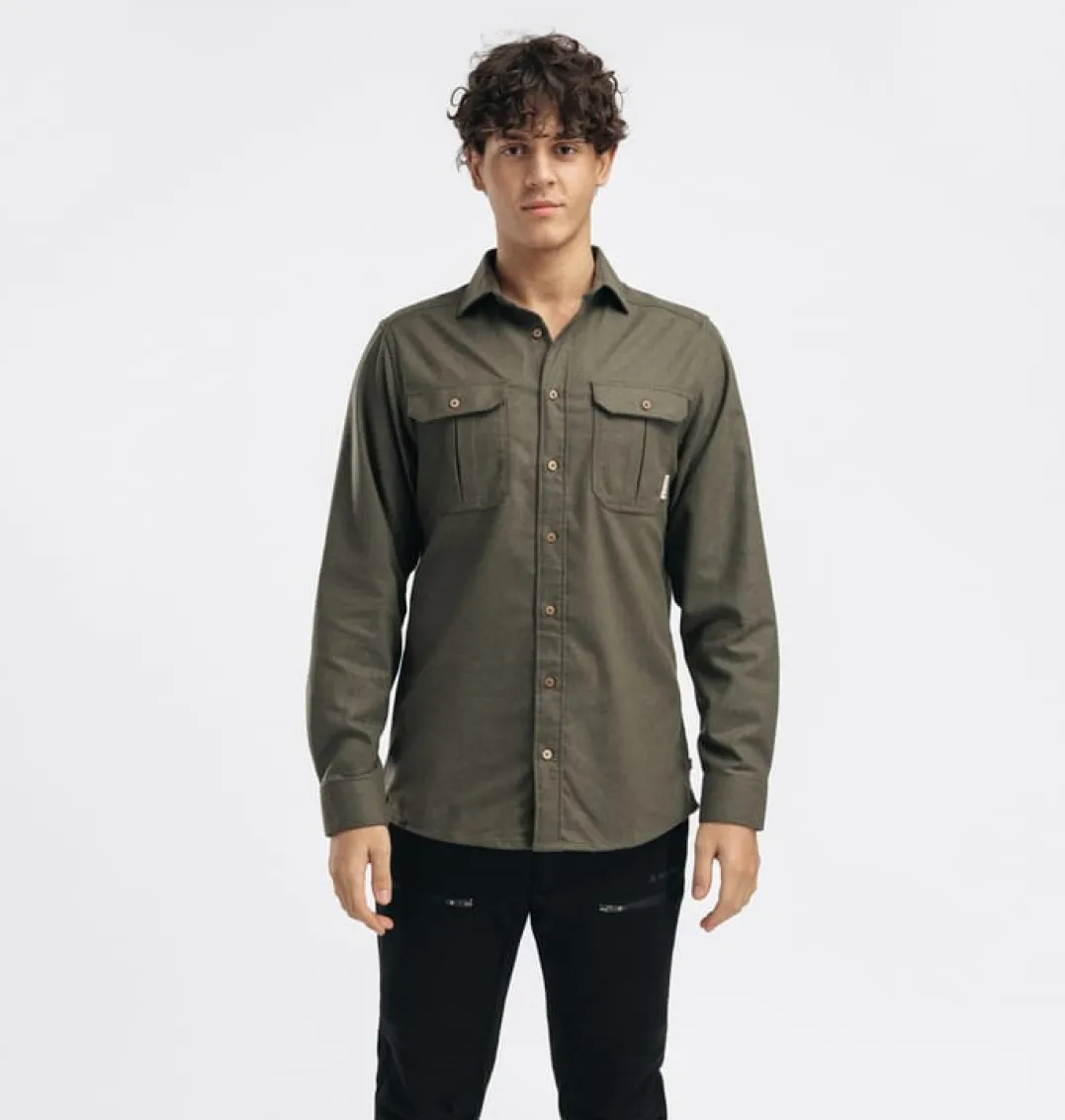 Aclima Men's ReBorn Woolshirt Forest Melange