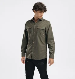 Aclima Men's ReBorn Woolshirt Forest Melange