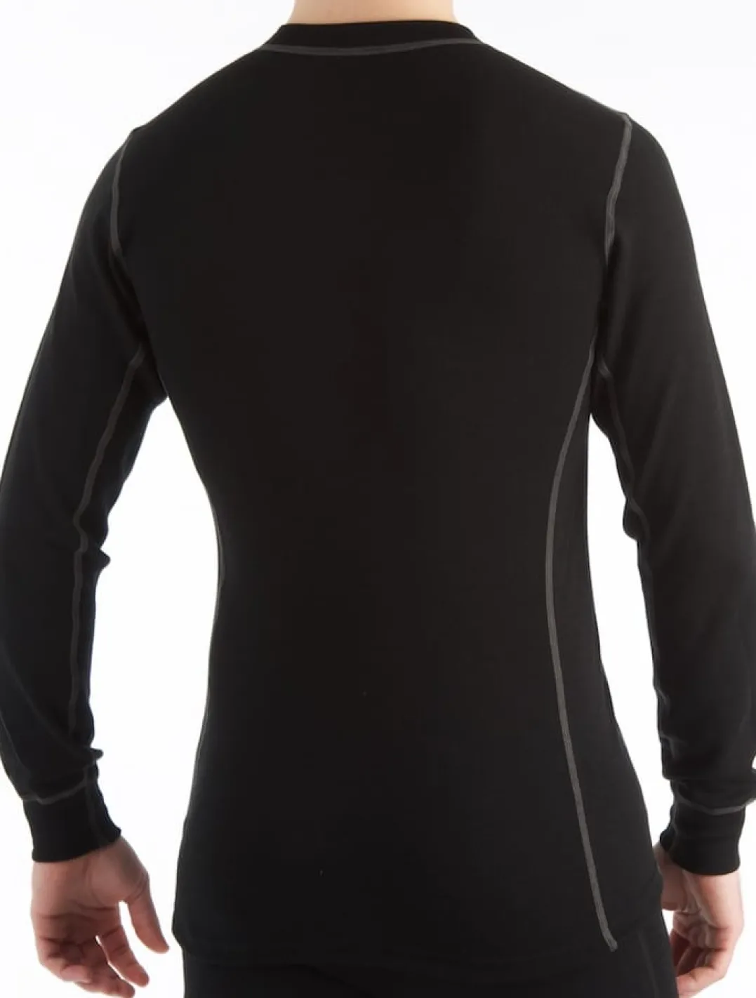Aclima Men's WarmWool Crew Neck Jet Black