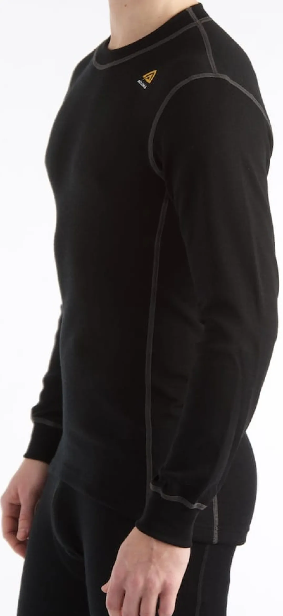 Aclima Men's WarmWool Crew Neck Jet Black