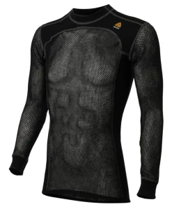 Aclima Men's WoolNet Crewneck Jet Black