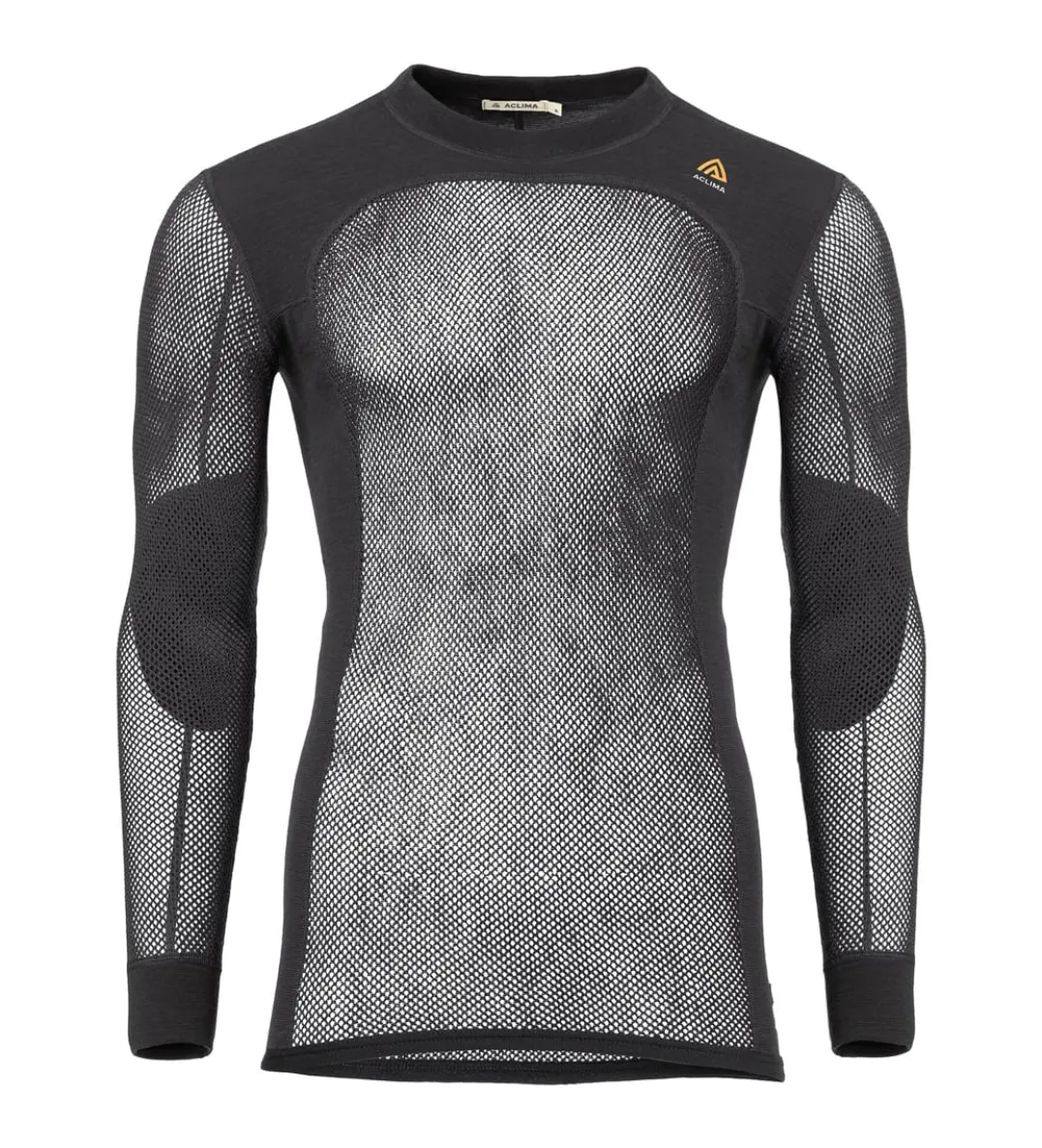 Aclima Men's WoolNet Crewneck Jet Black