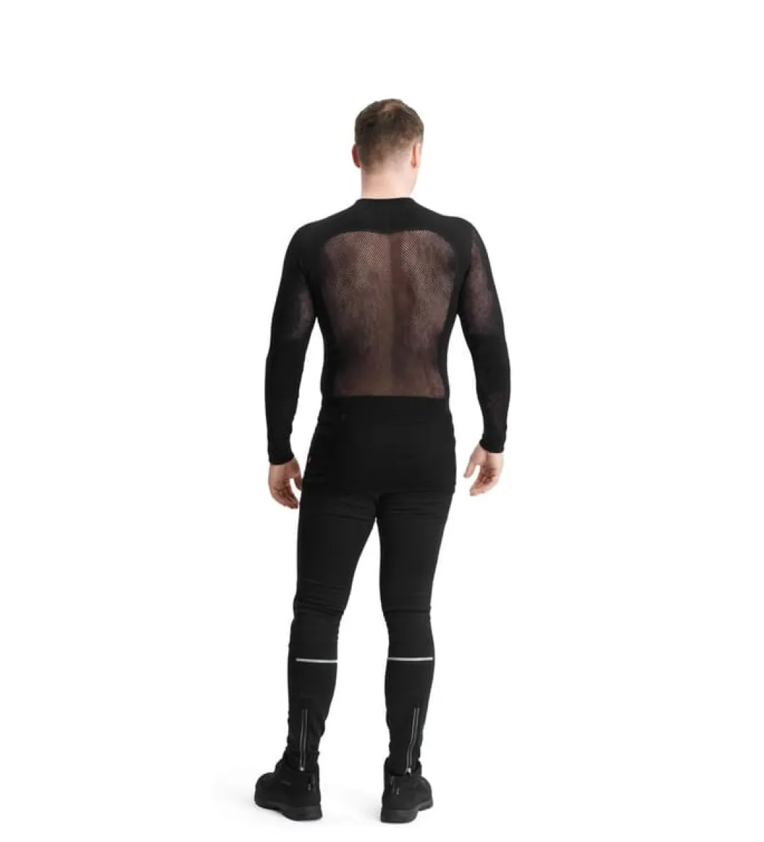 Aclima Men's WoolNet Crewneck Jet Black