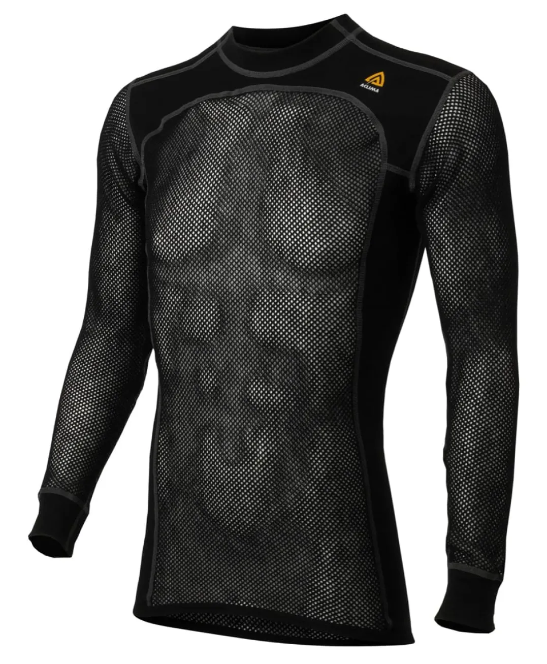 Aclima Men's WoolNet Crewneck Jet Black