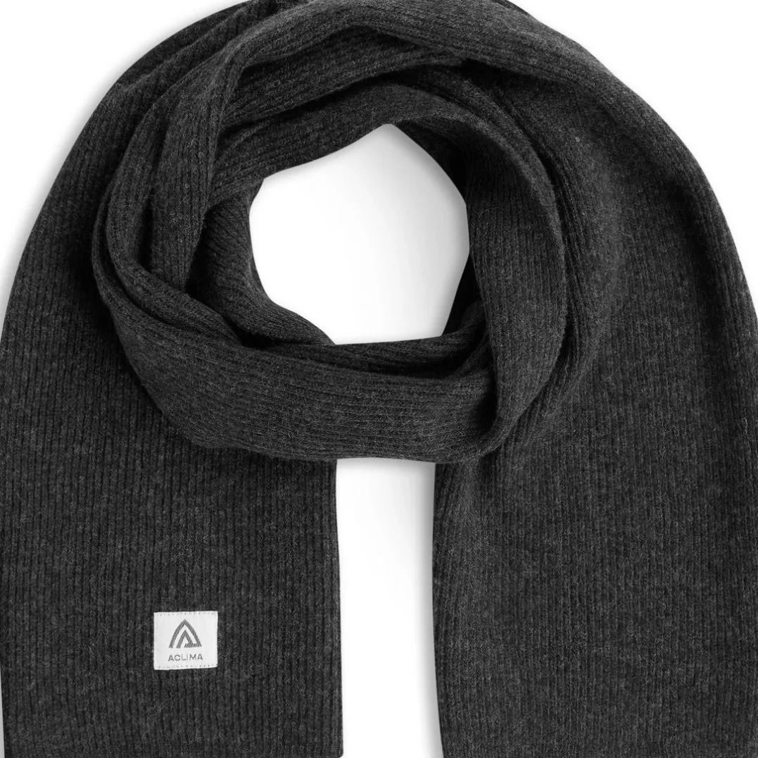 Aclima Reborn Felted Scarf Dark Grey Melange