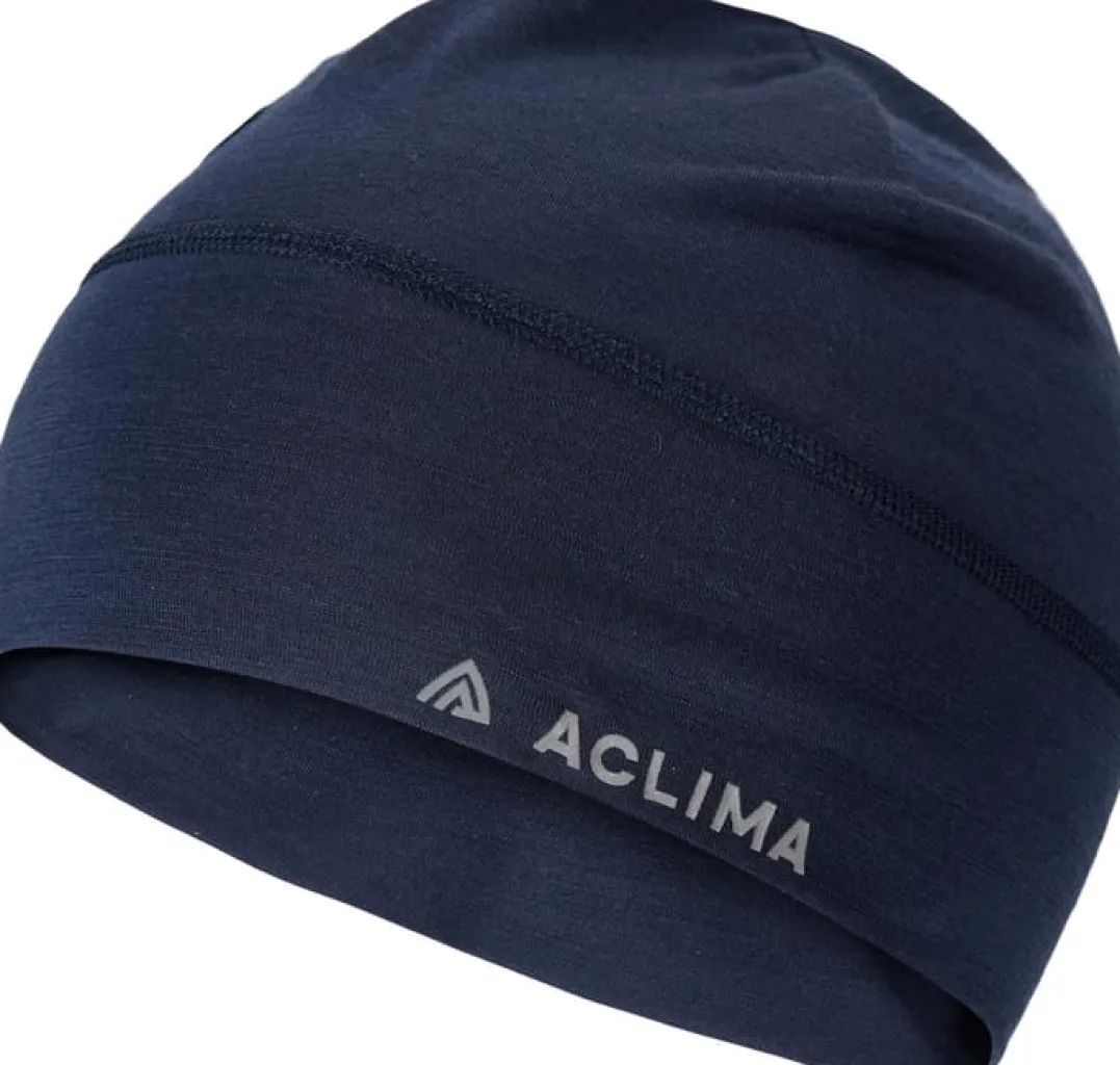 Aclima Unisex LightWool Beanie Navy Blazer