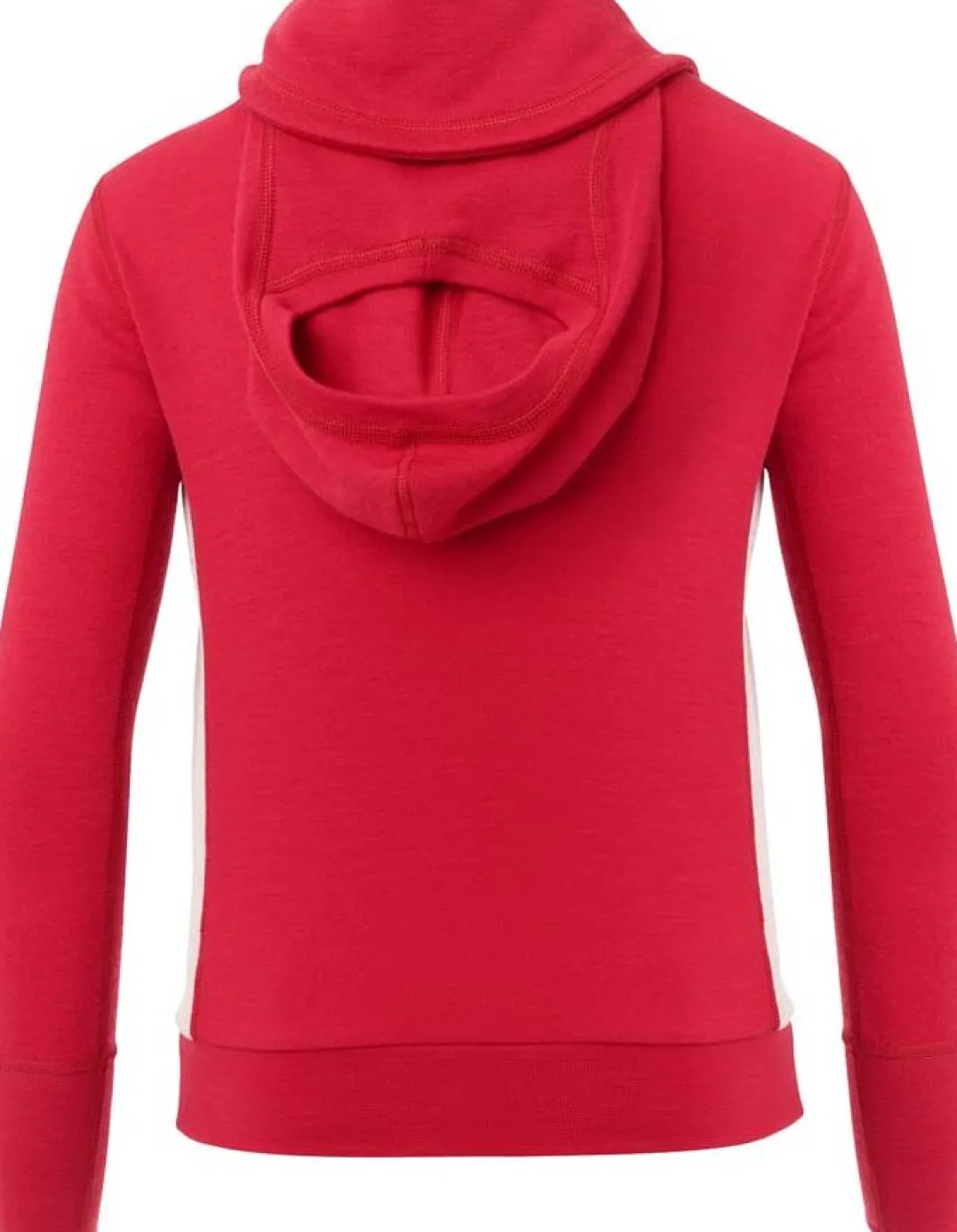 Aclima Warmwool Hood Sweater Children Jester Red/Beige Melange