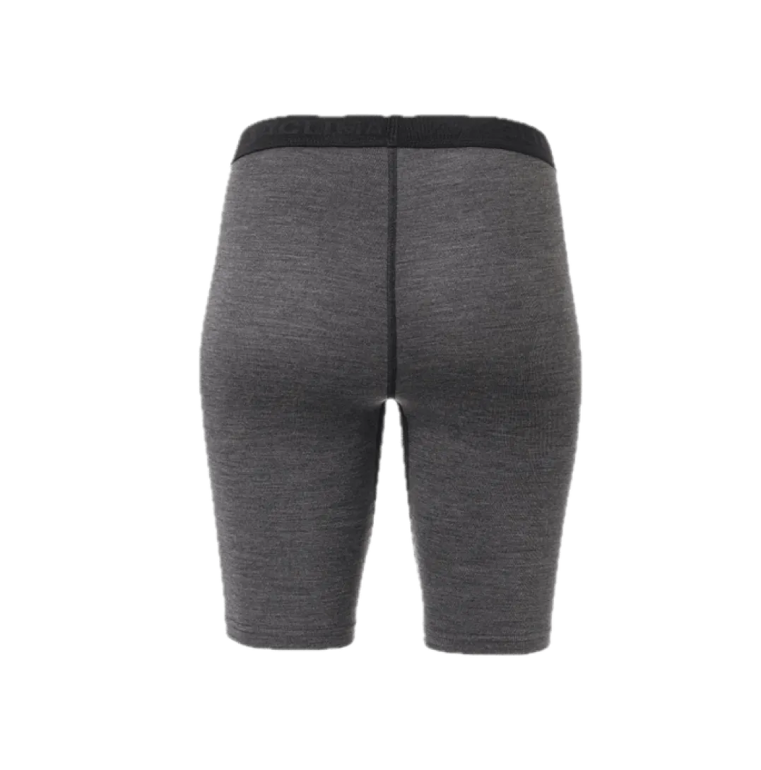 Aclima WarmWool Long Shorts W/Windstop Woman Jet Black / Marengo