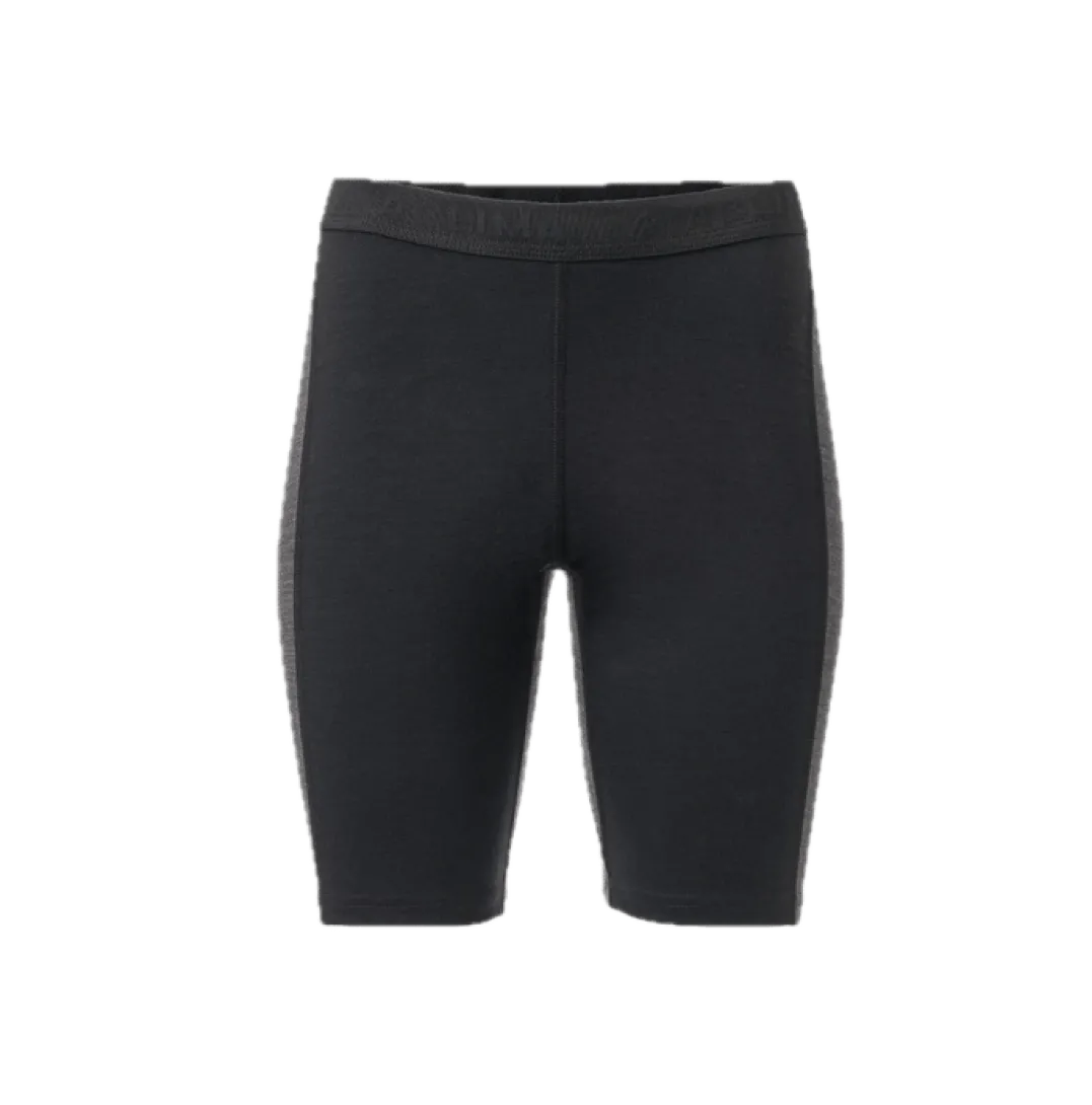 Aclima WarmWool Long Shorts W/Windstop Woman Jet Black / Marengo