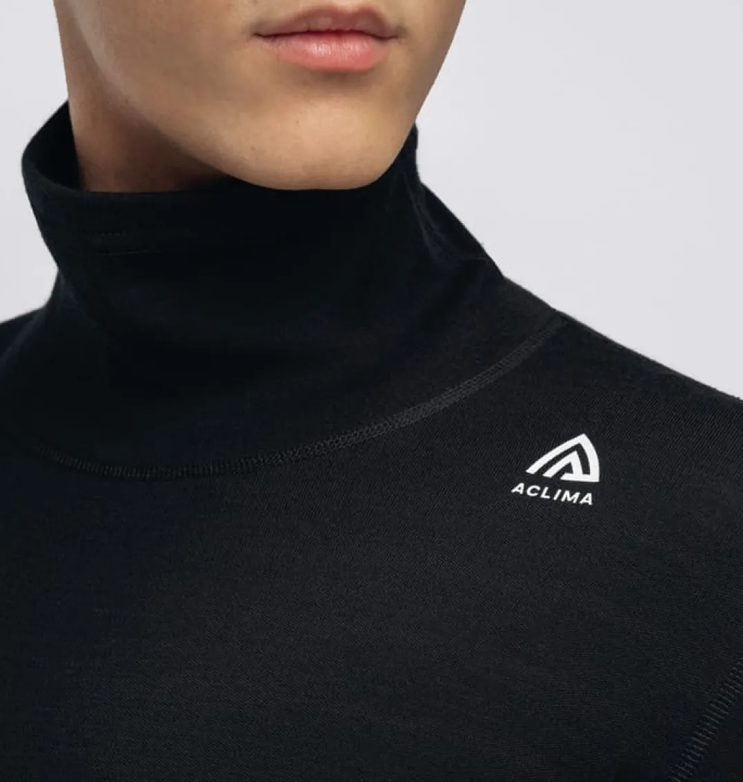 Aclima Warmwool Roll Neck M'S Jet Black