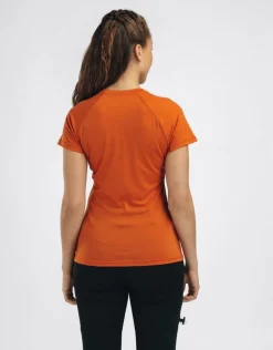 Aclima Women's Lightwool 140 Trail Tee Apricot Orange