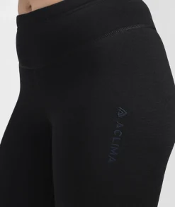 Aclima Womens's Fleecewool V2 Longs Jet Black