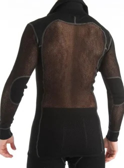 Aclima Woolnet Polo With Zip Men's Jet Black