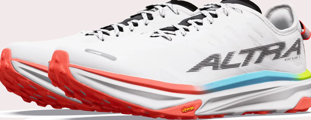 Altra Men's Mont Blanc Carbon White/black/firey Coral