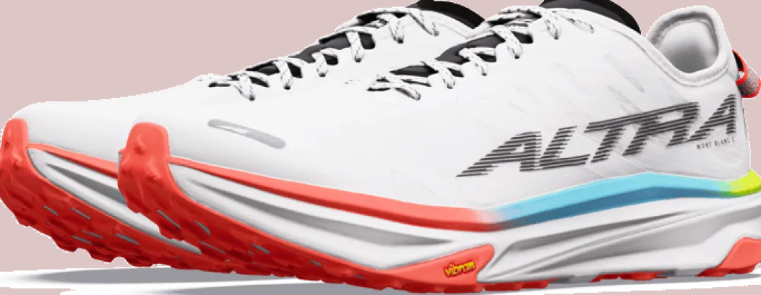Altra Men's Mont Blanc Carbon White/black/firey Coral