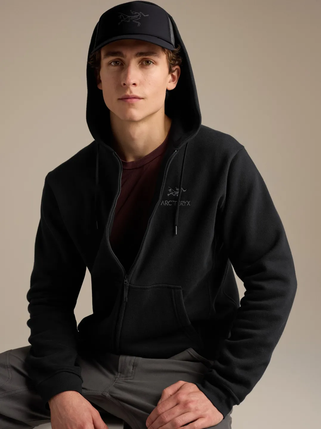 Arc'teryx Bird Trucker Hat Black/Cloud