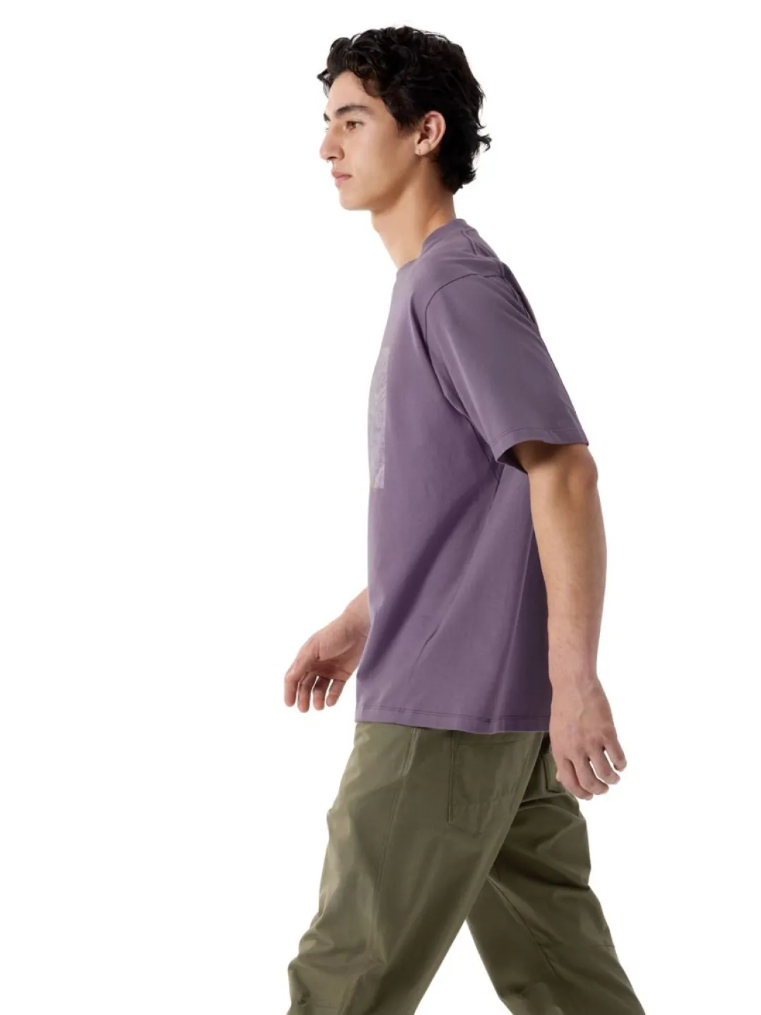 Arc'teryx Kragg Cotton Lithographica Ss M Lt Moondrop