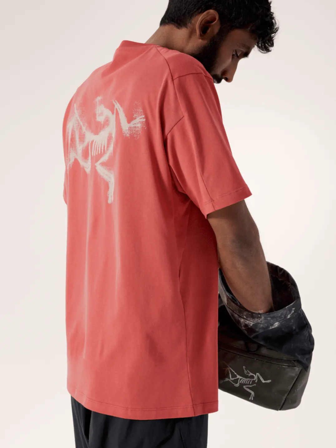 Arc'teryx Kragg SL Cotton Blurred Bird SS M Stone Red