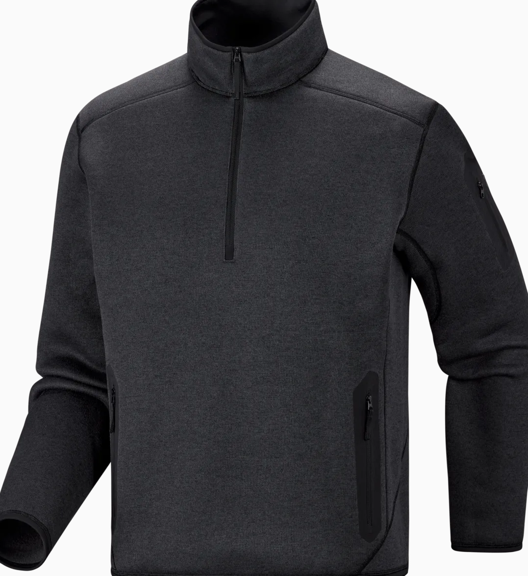 Arc'teryx Men's Covert 1/2 Zip Neck Black Heather