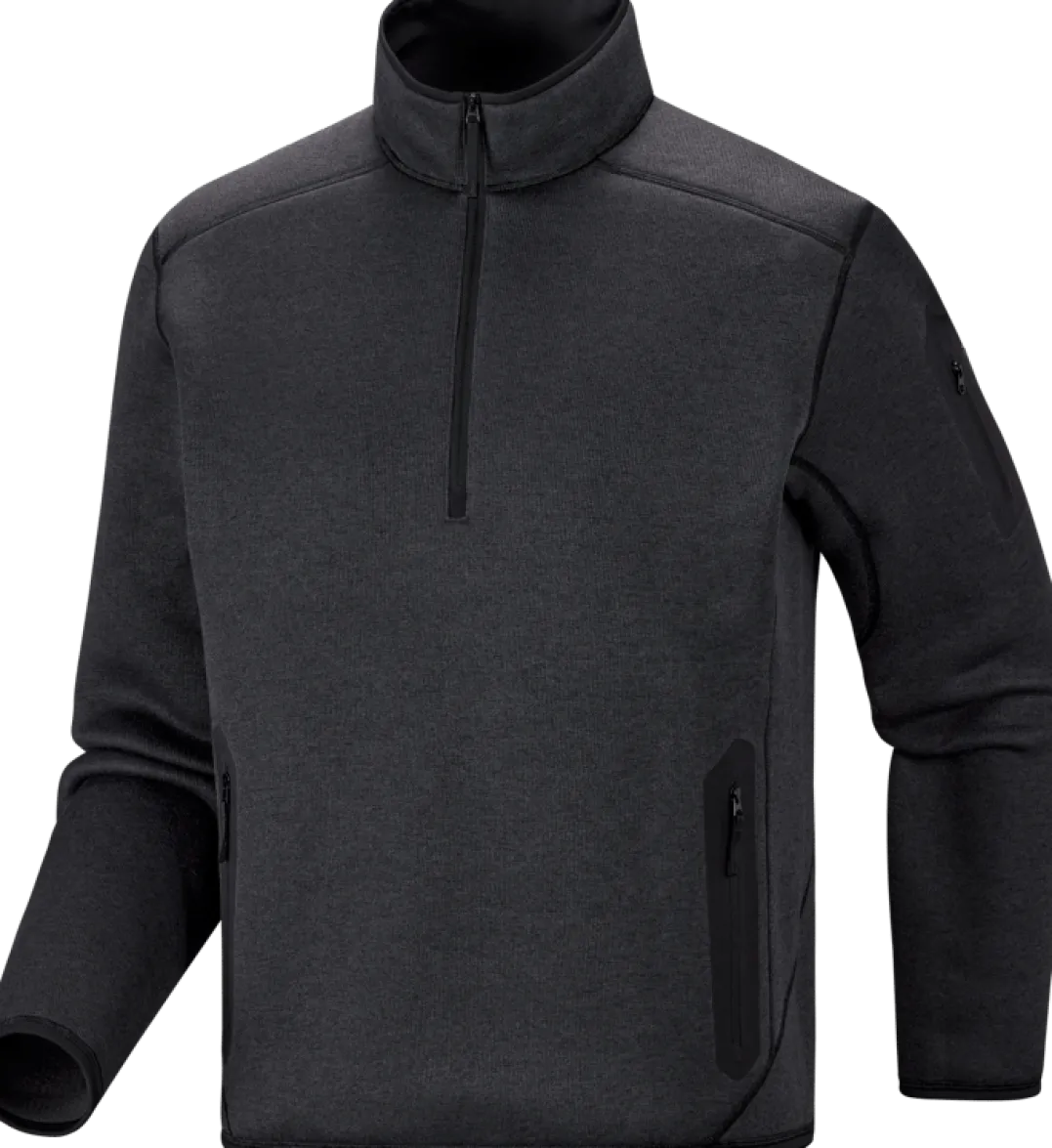 Arc'teryx Men's Covert 1/2 Zip Neck Black Heather