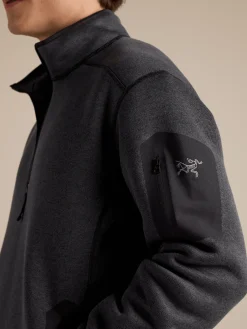 Arc'teryx Men's Covert 1/2 Zip Neck Black Heather