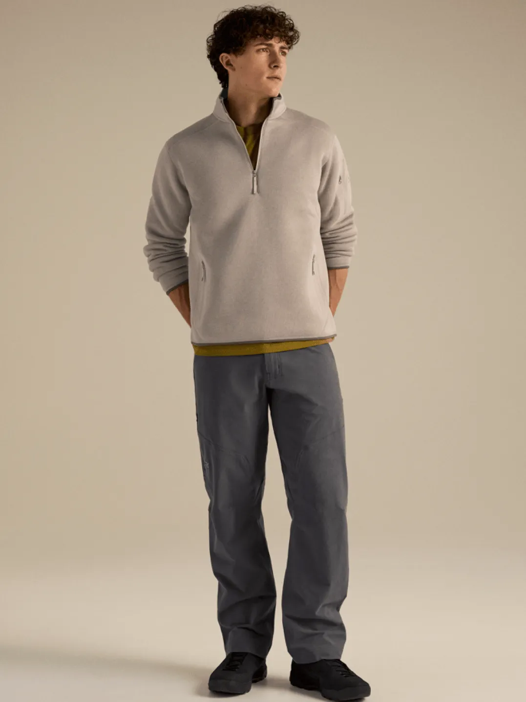Arc'teryx Men's Covert 1/2 Zip Neck Rune Heather