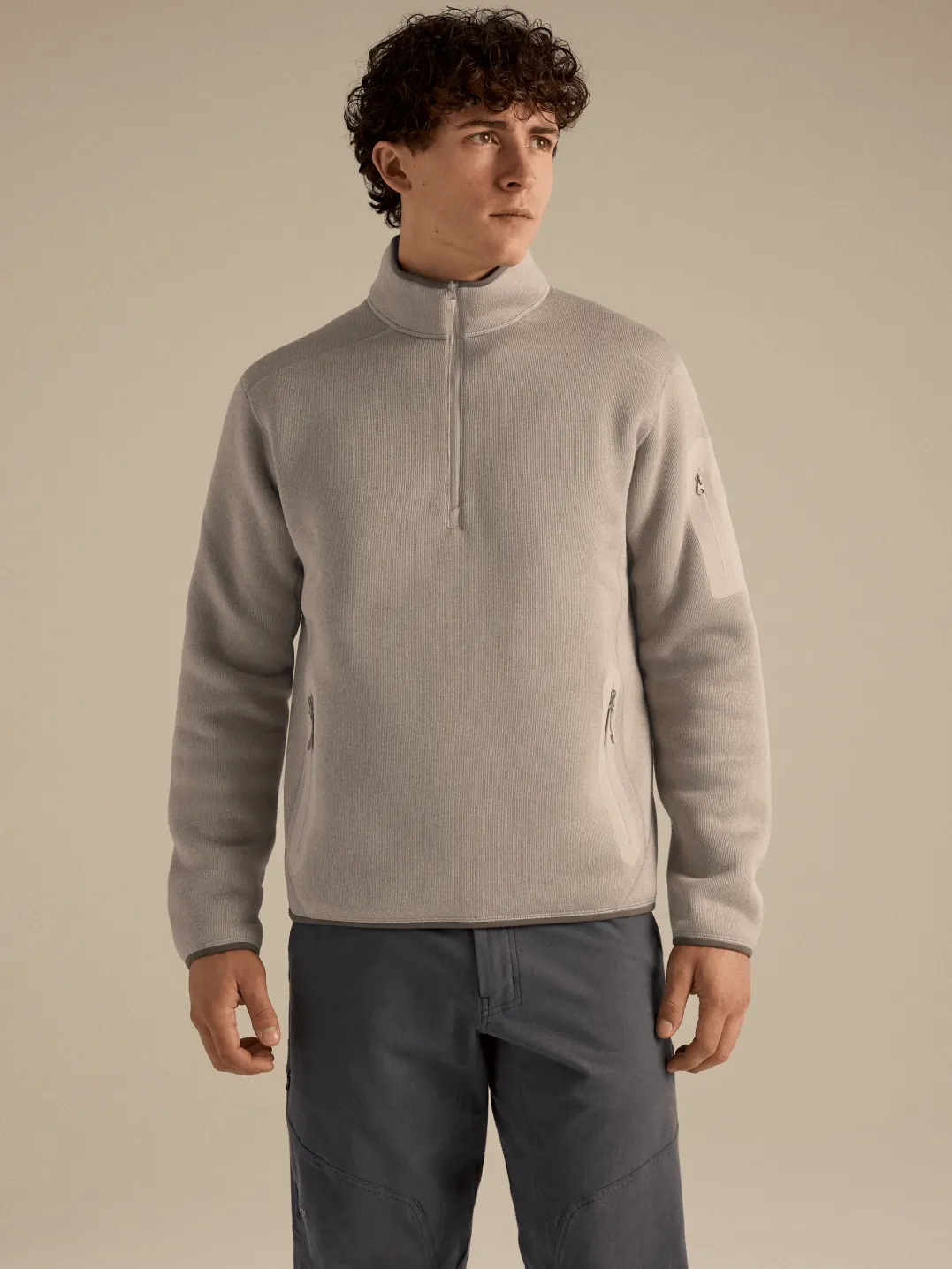 Arc'teryx Men's Covert 1/2 Zip Neck Rune Heather