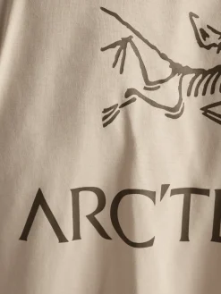 Arc'teryx Men's Kragg SL Cotton Bird Word Short Sleeve Shirt Sea Salt/Mongoose