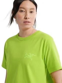 Arc'teryx Women's Kragg Cotton Little Bird Crew Short Sleeve Shirt Mantis
